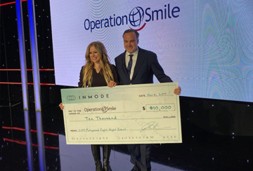 Dr. Spero J. Theodorou and Avril Lavigne Present InMode’s Donation to Operation Smile