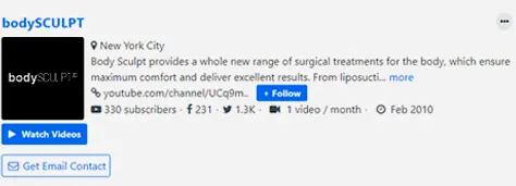bodySCULPT® Listed in Feedspot's Top 30 Plastic Surgery YouTube Channels