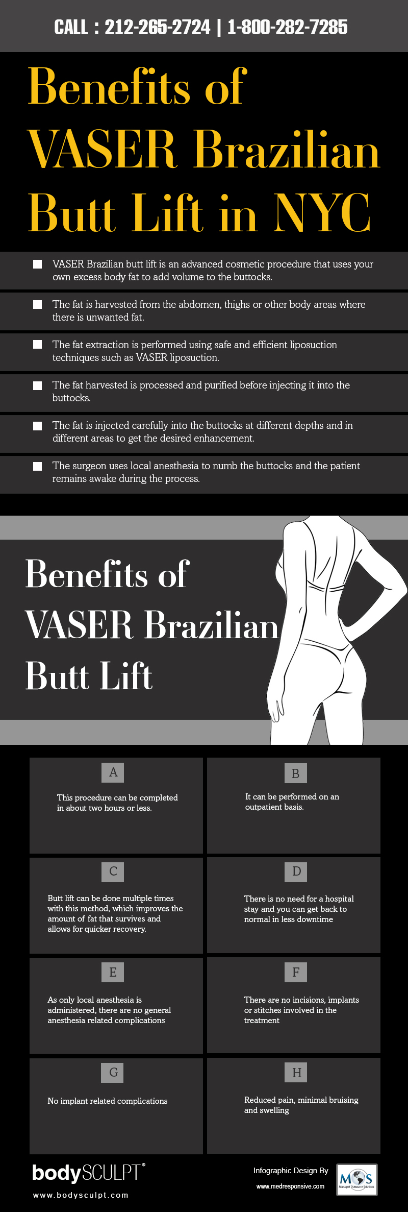 Benefits of VASER Brazilian Butt Lift in NYC