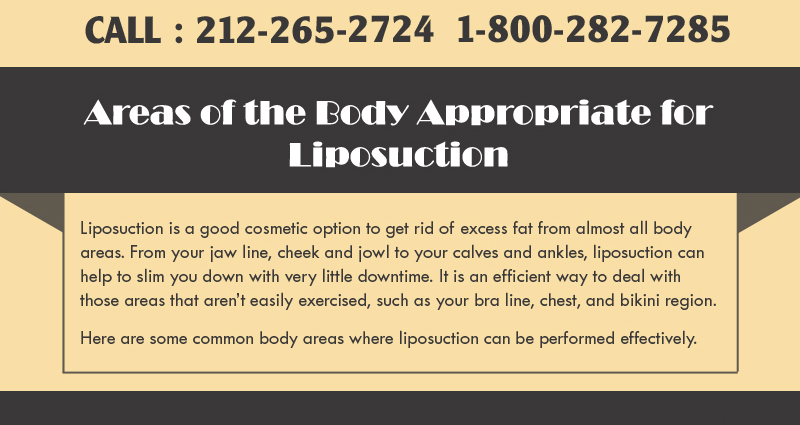 Areas of the Body Appropriate for Liposuction