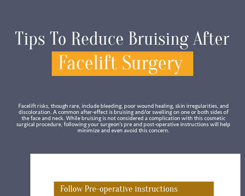 Tips To Reduce Bruising After Facelift Surgery