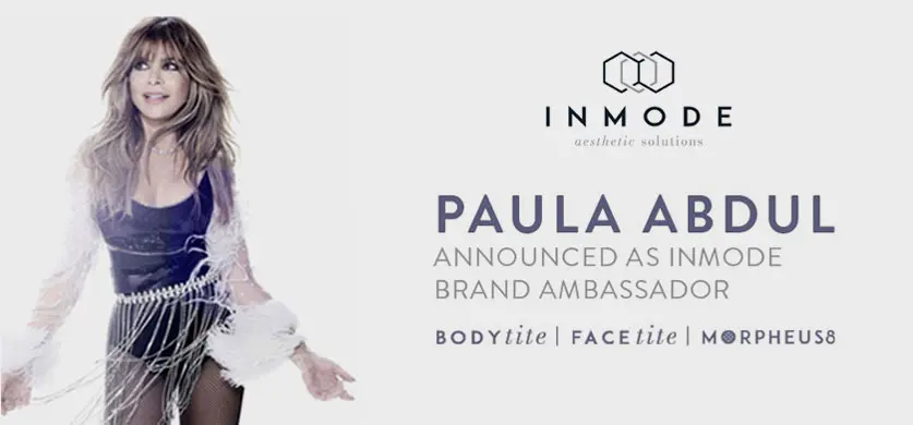 Paula Abdul has been announced as brand ambassador for InMode