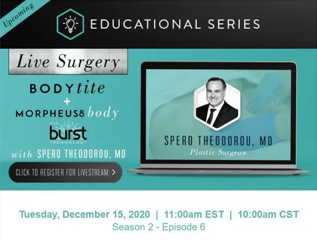 InMode’s Livestream Educational Series with Dr Spero Theodorou