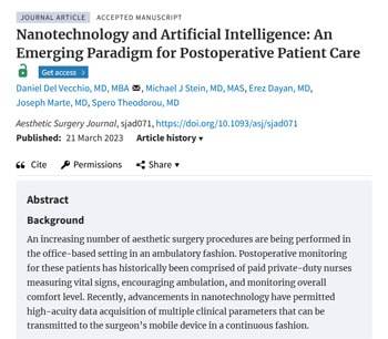 Nanotechnology and Artificial Intelligence: An Emerging Paradigm for Postoperative Patient Care