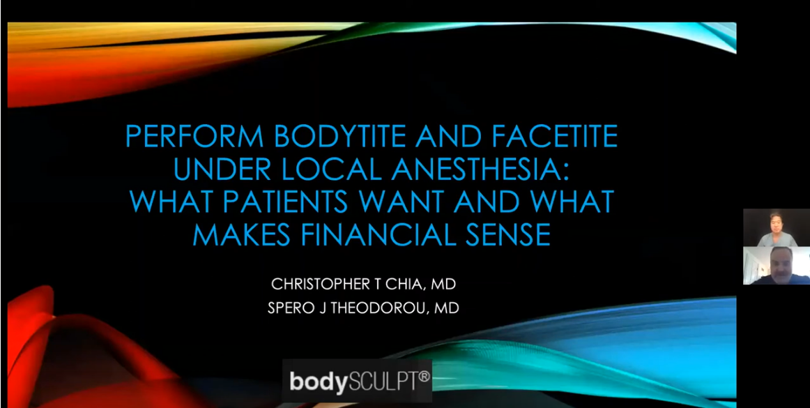 Using FaceTite & BodyTite under Local Anesthesia with Dr. Theodorou and Dr. Chia