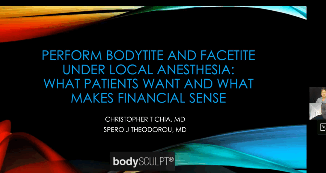 eLearning: Drs Spero and Chia Explain How to Use FaceTite and BodyTite under Local Anesthesia