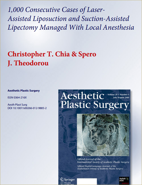 1,000 Consecutive Cases of Laser- Assisted Liposuction and Suction-Assisted Lipectomy Managed With Local Anesthesia
