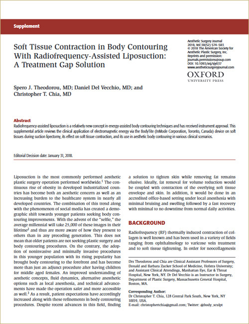 Soft Tissue Contraction in Body Contouring With Radiofrequency-Assisted Liposuction